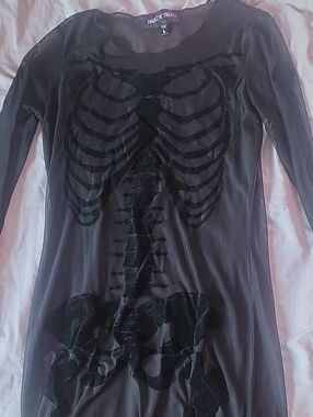 Trickz N Treatz Sheer Skeleton Mesh Dress